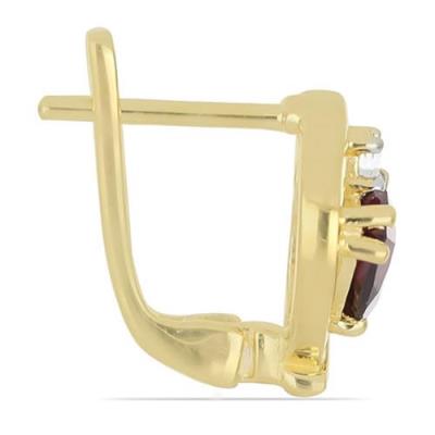 BUY NATURAL RHODOLITE GEMSTONE EARRINGS IN 925 STERLING SILVER